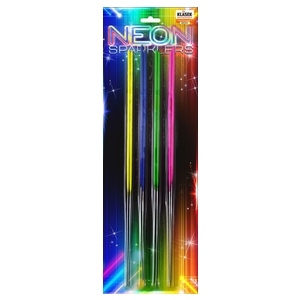 foto - Neon sparklers 40cm 8ks
